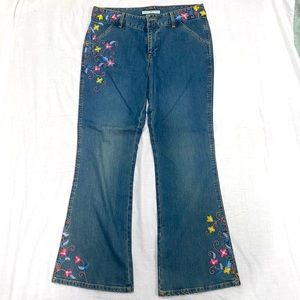 Tommy Hilfiger Embroidered Flare Jeans